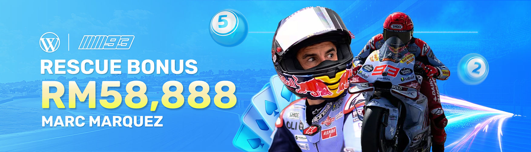 Marc Marquez Winbox Brand Ambassador Banner
