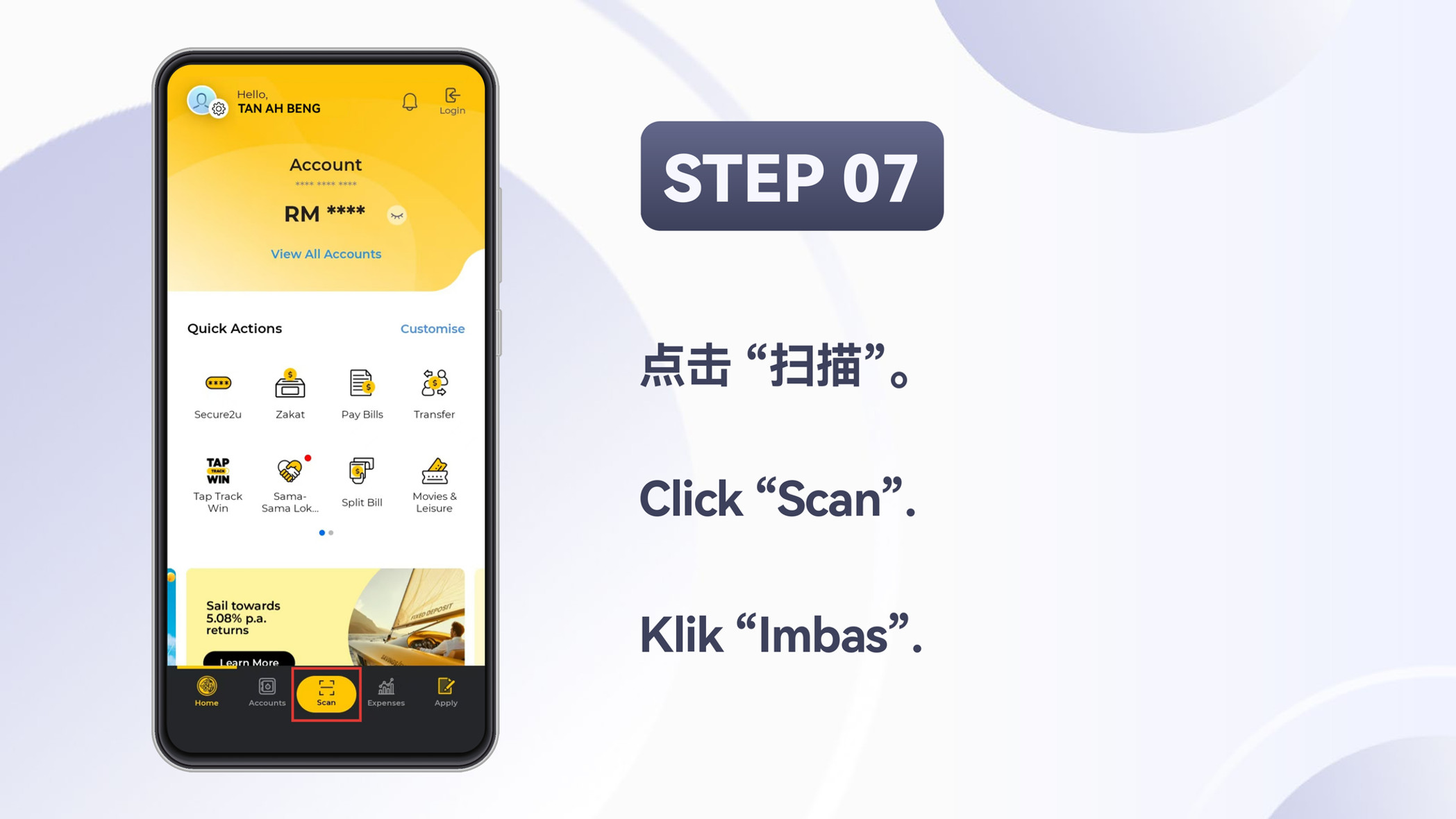Winbox TNG/DuitNow top up step 8