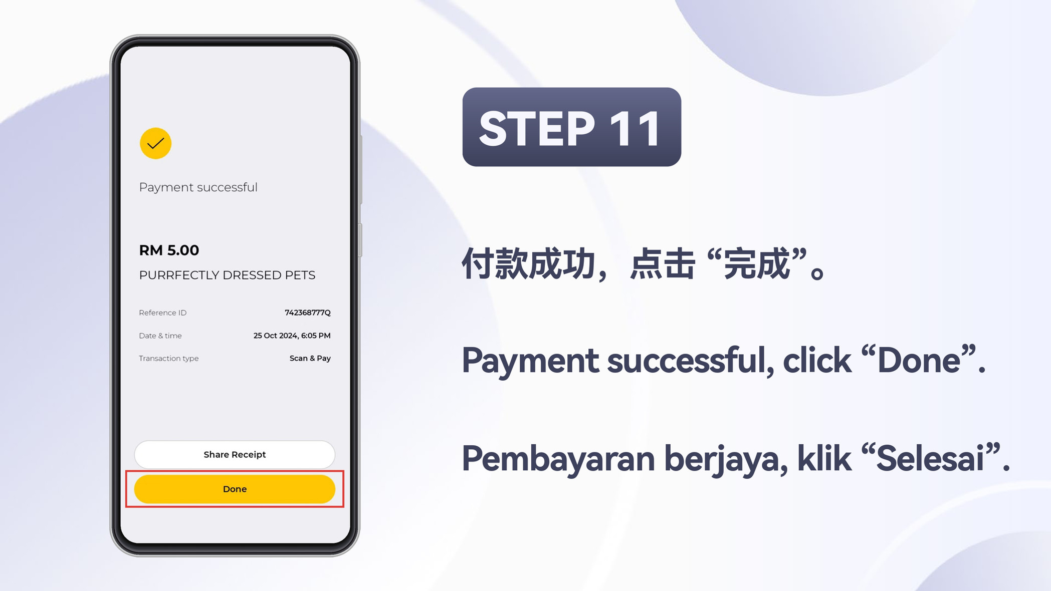 Winbox TNG/DuitNow top up step 12