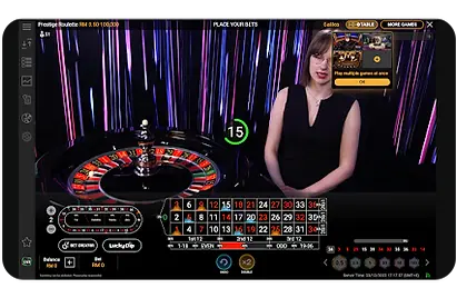 Playtech game Prestige Roulette Lite