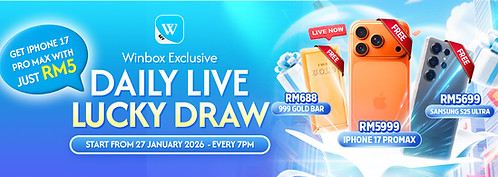 Extra Bonus Daily Live Lucky Draw promotion banner