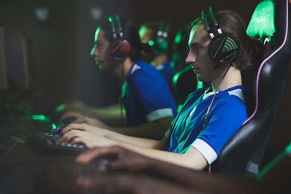 Esports player in tournament